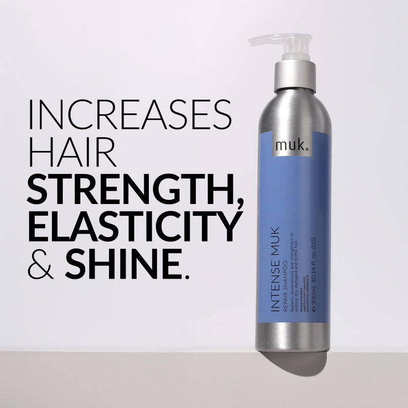MUK. Intense Repair Shampoo - Reconstructing Formula for Dry, Damaged Hair. Hair Repair Protein Shampoo Strengthens, Moisturises & Restores Elasticity, 300ml - Image 2